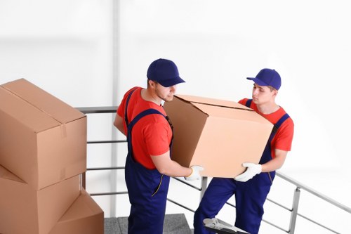 Local movers loading furniture for a Kingston upon Thames relocation