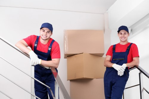 Business stock and equipment arranged in storage