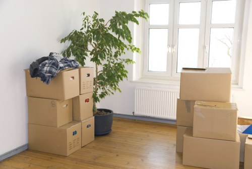 Organized commercial storage space for stock and equipment