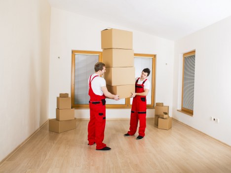 Organized boxes in long-term storage in Kingstonuponthames
